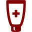 maroon antiseptic cream icon