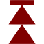 maroon arrow 164 icon