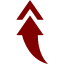 maroon arrow 179 icon