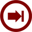 maroon arrow 7 icon