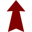 maroon arrow up 4 icon