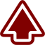 maroon arrow up icon