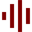 maroon audio spectrum icon