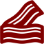 maroon bacon icon