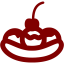 maroon banana split icon