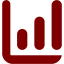 maroon bar chart 2 icon