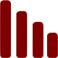 maroon bar chart 4 icon