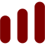 maroon bar chart 9 icon