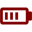 maroon battery 10 icon