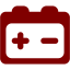 maroon battery 2 icon