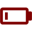 maroon battery 8 icon