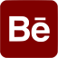 maroon behance 3 icon