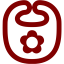 maroon bib icon