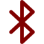 maroon bluetooth 2 icon