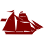 maroon boat 6 icon