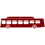 maroon bus 8 icon