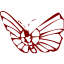 maroon butterfly 2 icon