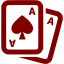 maroon cards icon