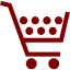 maroon cart 21 icon