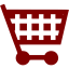 maroon cart 25 icon