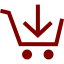 maroon cart 33 icon