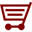 maroon cart 7 icon