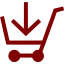 maroon cart 75 icon