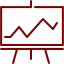 maroon chart 2 icon