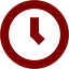 maroon clock 8 icon