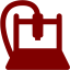 maroon cnc machine icon