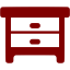 maroon commode icon