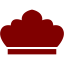 maroon crown 6 icon