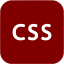 maroon css icon