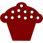 maroon cupcake 4 icon