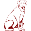 maroon dog 13 icon