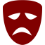 maroon drama icon