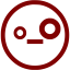 maroon emoticon 11 icon