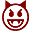 maroon emoticon 25 icon