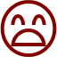 maroon emoticon 52 icon