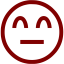 maroon emoticon 7 icon