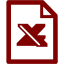 maroon excel 2 icon