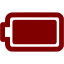 maroon full battery icon