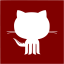 maroon github 7 icon