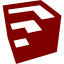 maroon google sketchup icon