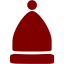 maroon hat beanie icon