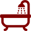 maroon hot tube icon