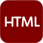 maroon html icon