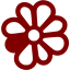 maroon icq icon