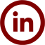 maroon linkedin 5 icon