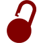 maroon padlock 5 icon